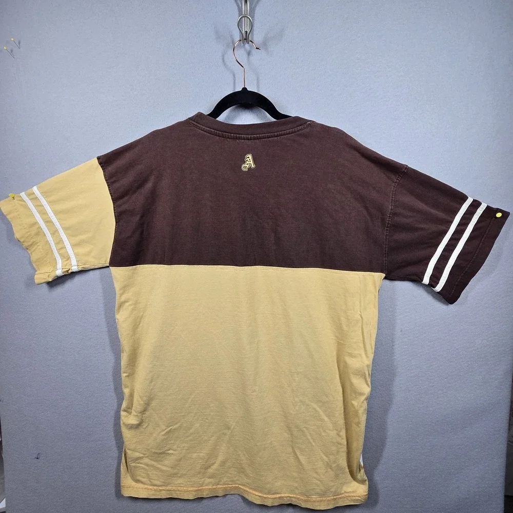Vintage Attitude of Street Knowledge‎ Ask Denim Shirt Mens 2XL Colorblock Logo